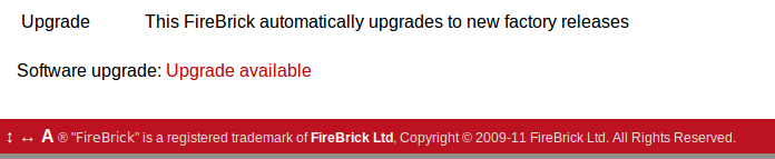 Software upgrade available notification
